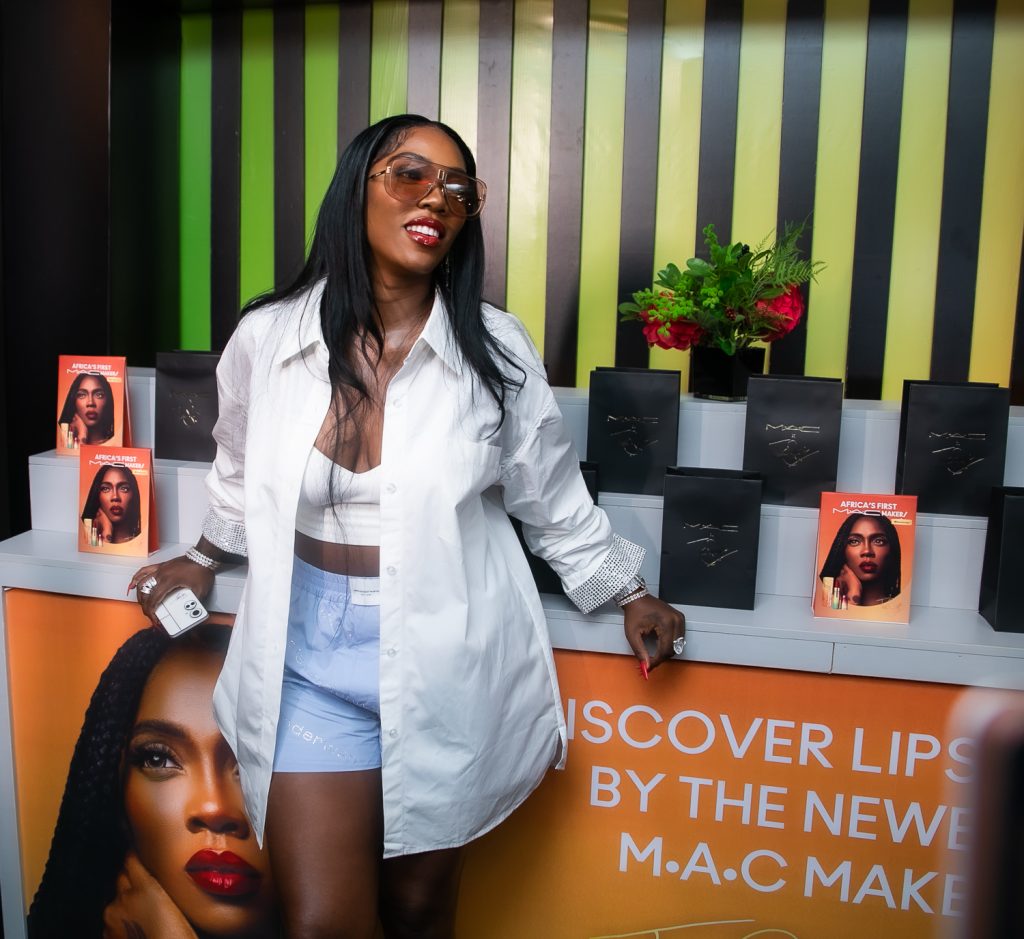 Africa’s First MAC Maker Tiwa Savage unveils Signature lipstick